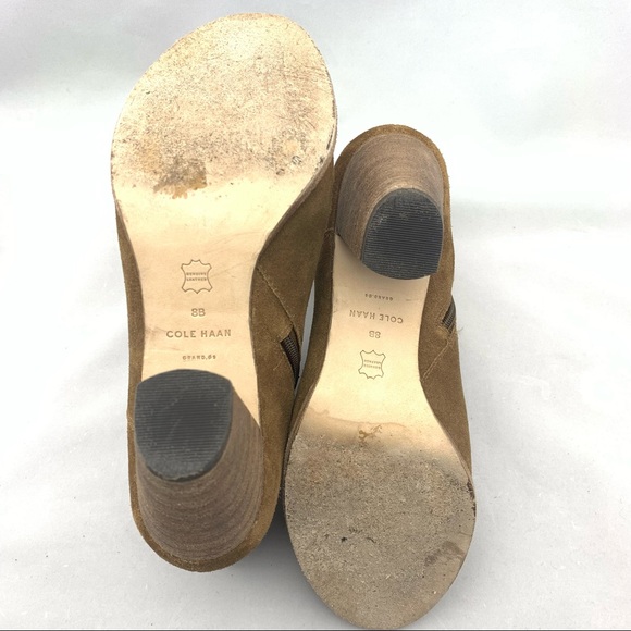 Cole Haan Suede Leather Ankle Boots 8B - Picture 7 of 7